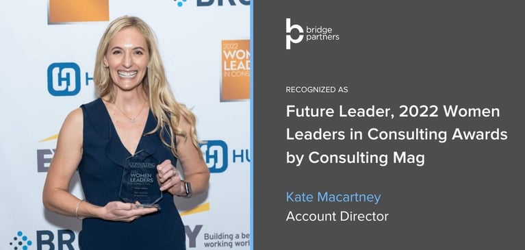 Kate Macartney named as “Future Leader” and winner of Consulting Magazine’s 2022 Women Leaders in Consulting award 